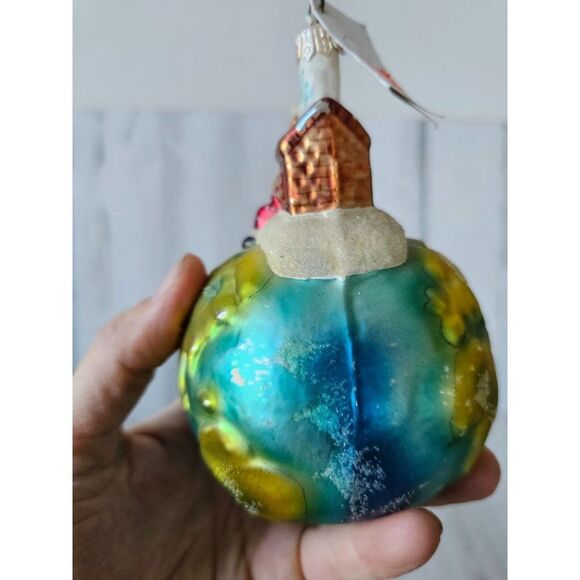 Radko Santa house sitting Earth world ornament vintage Xmas tree - Picture 4 of 11